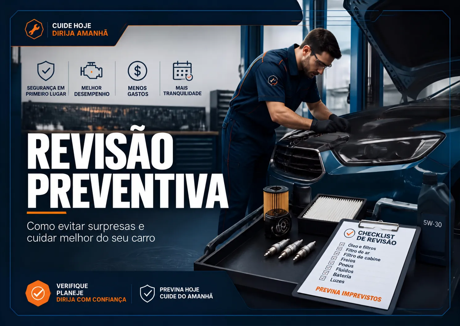 Revisão preventiva: como evitar surpresas e cuidar melhor do seu carro