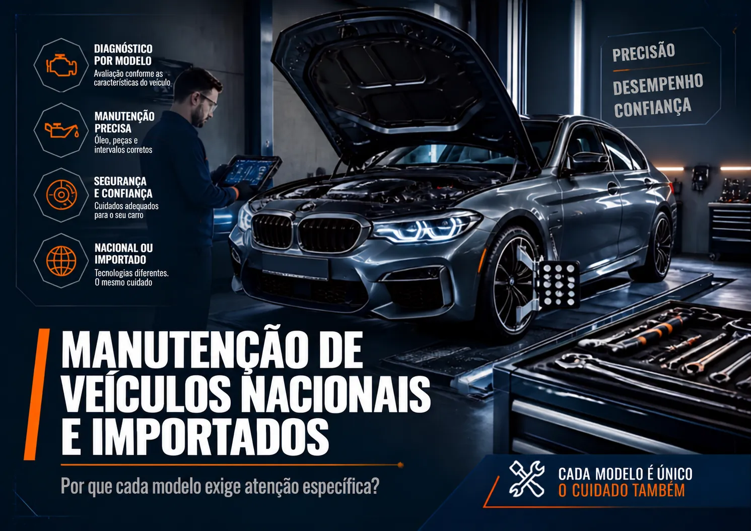 Manutenção de veículos nacionais e importados: por que cada modelo exige atenção específica?